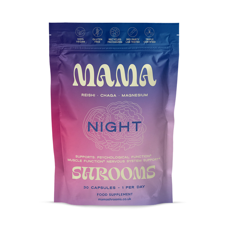 Mama Shrooms Night mushroom capsules 30ct - British product