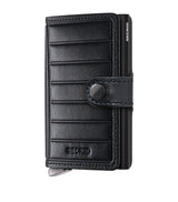 Harrods Secrid Leather Embossed Lines Miniwallet- Buy online at McGrocer