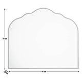 Argos Home gold overmantle curved mirror 70x60cm, imported from the UK