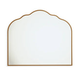 Argos Home gold overmantle curved mirror 70x60cm, imported from the UK