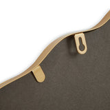Argos Home gold overmantle curved mirror 70x60cm, imported from the UK