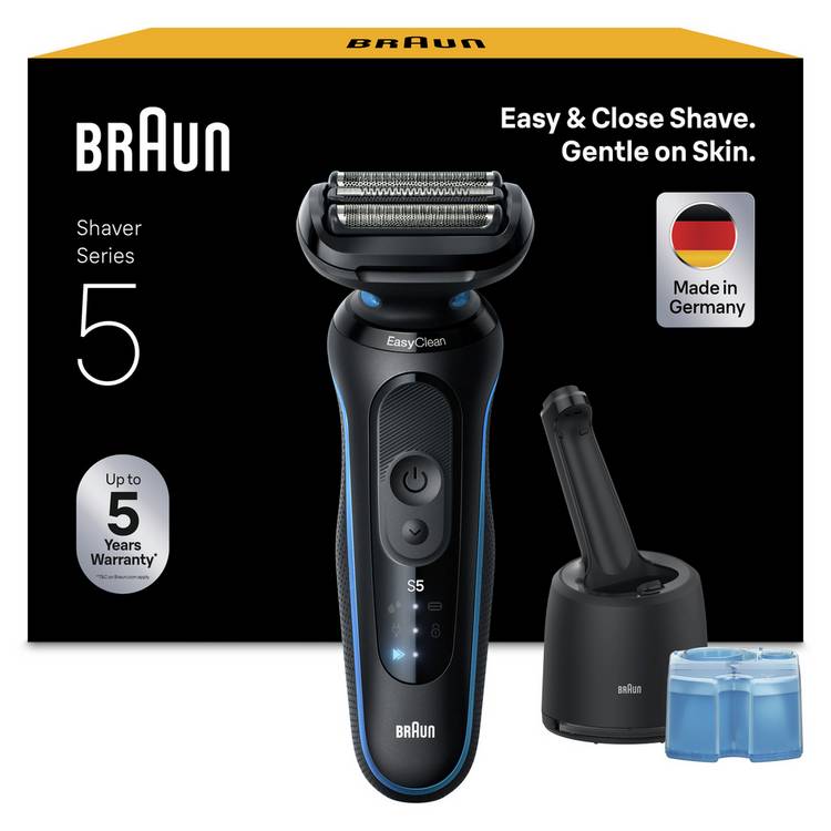 Braun Series 5 electric shaver with SmartCare Centre (British brand)