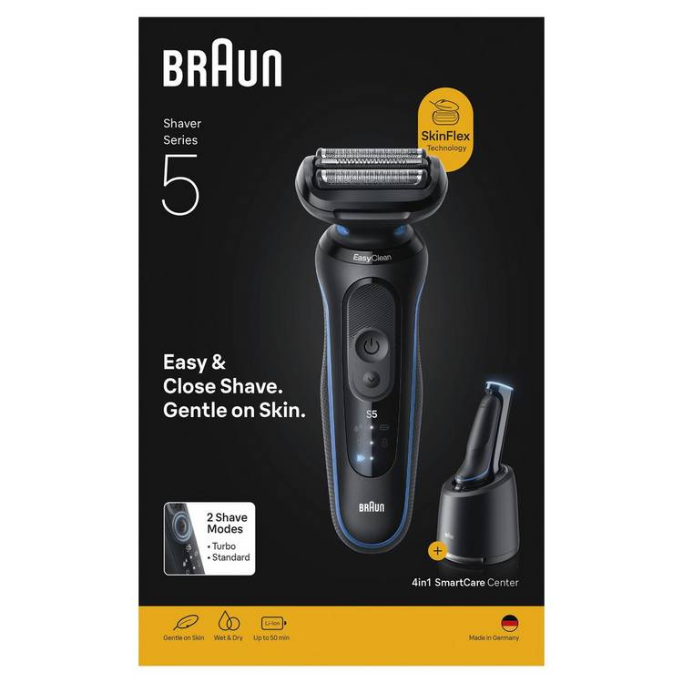 Braun Series 5 electric shaver with SmartCare Centre (British brand)