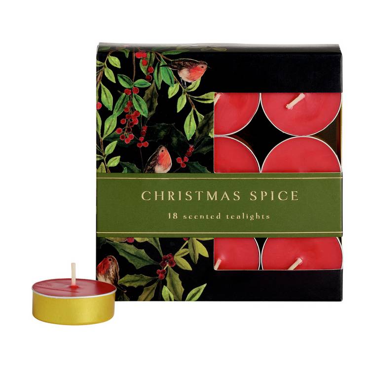 Argos Home Christmas Spice tealights pack of 18 - British product