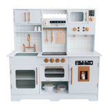 Chad Valley modern wooden kitchen playset, imported from the UK