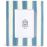 Habitat blue ceramic picture frame 5x7 inches, imported from the UK