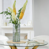 Argos Habitat Tall Ribbed Glass Vase - Clear 35cm- Buy online at McGrocer