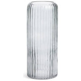 Habitat tall ribbed glass vase 35cm, imported from the UK