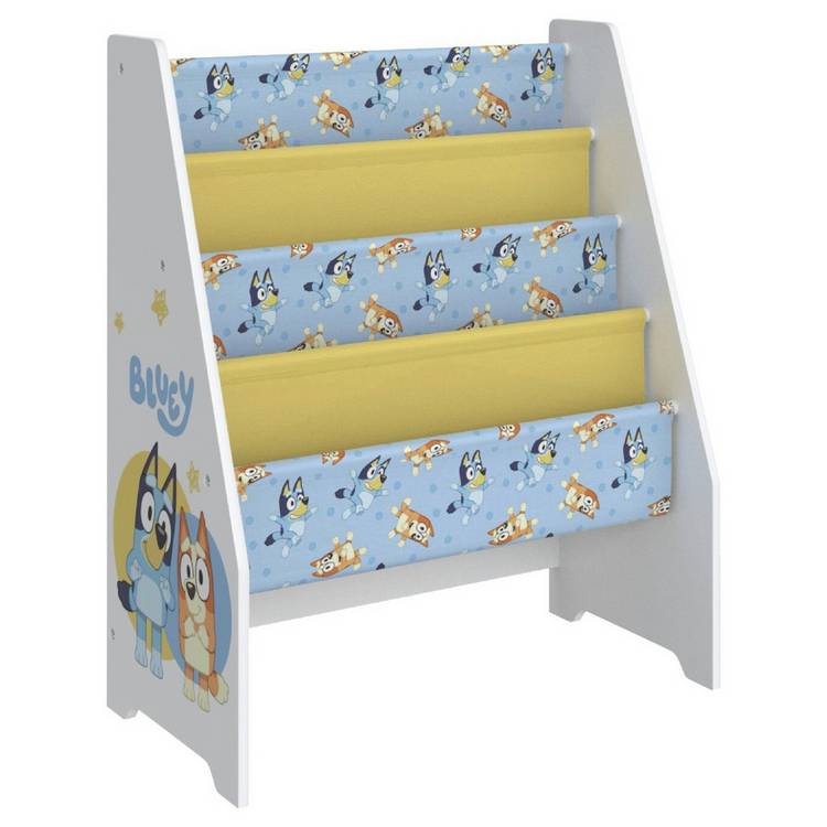 Bluey wooden bookcase White & Yellow (British brand)