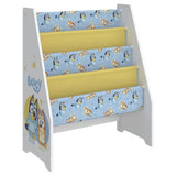 Bluey wooden bookcase White & Yellow (British brand)