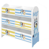 Bluey fabric storage unit six fabric boxes, UK version