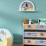 Bluey fabric storage unit six fabric boxes, UK version