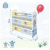 Bluey fabric storage unit six fabric boxes, UK version