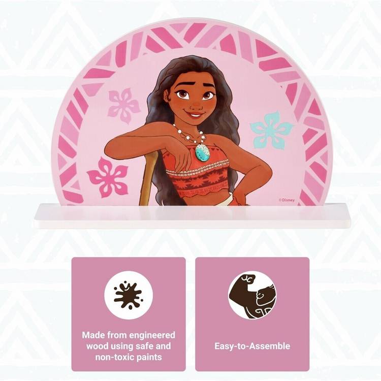Disney Moana oval shelf pink finish, UK version