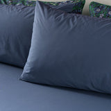 Habitat Morris cotton pillowcase pair indigo (British brand)