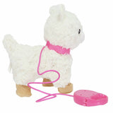 Chad Valley Walking Pet Llama soft toy 25cm, imported from the UK