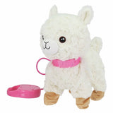 Chad Valley Walking Pet Llama soft toy 25cm, imported from the UK