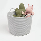 Argos Great Little Trading Company Rope Storage Basket - Grey 30x30x25cm- Buy online at McGrocer
