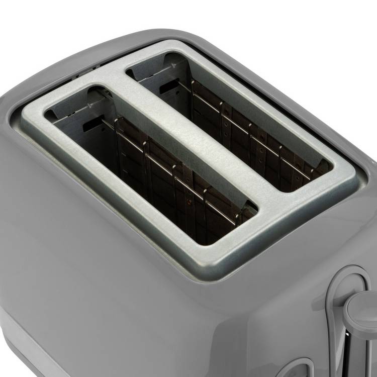 Cookworks grey plastic 2 slice toaster (British brand)