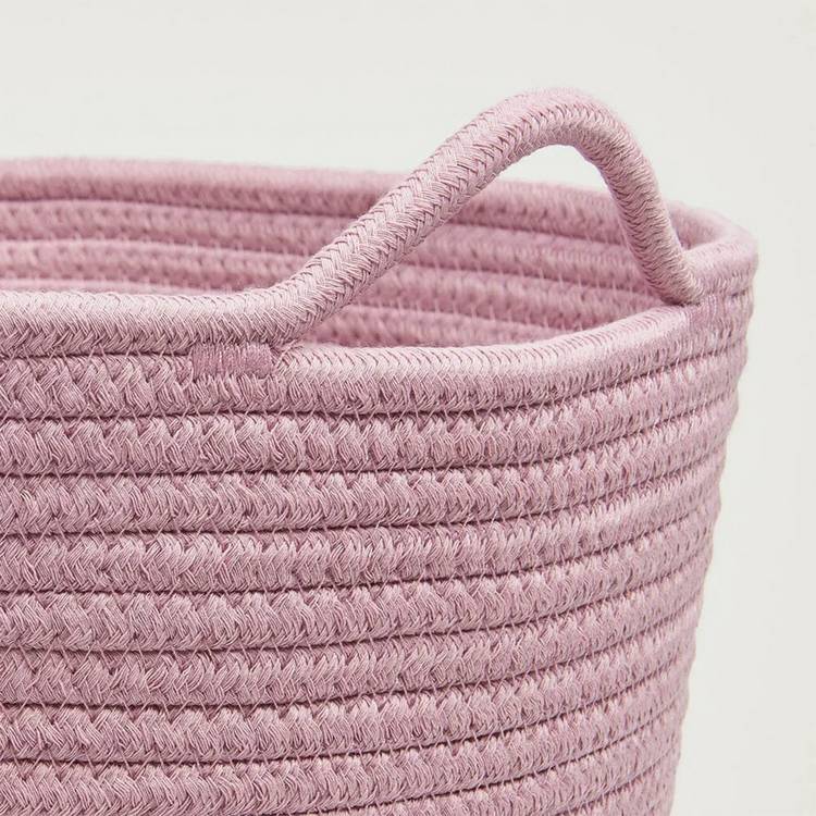 Great Little Trading Company rope storage basket rose pink, imported from the UK