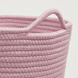 Great Little Trading Company rope storage basket rose pink, imported from the UK