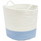 Great Little Trading Company rope storage basket blue, imported from the UK