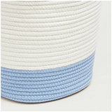 Great Little Trading Company rope storage basket blue, imported from the UK