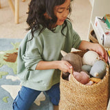 Great Little Trading Company jute storage basket natural 28cm (British brand)