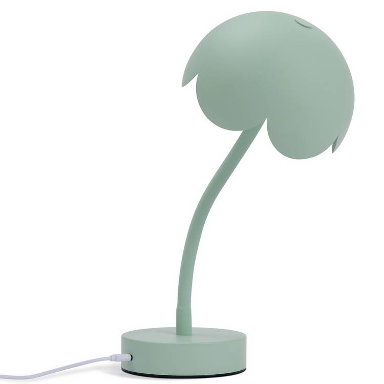 Habitat rechargeable LED table lamp sage green 34cm (British brand)
