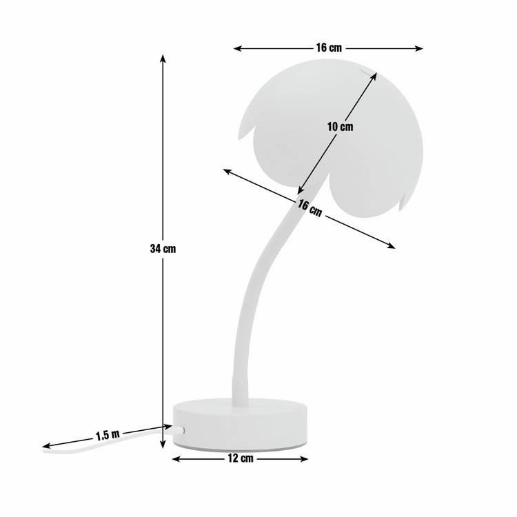 Habitat rechargeable LED table lamp sage green 34cm (British brand)
