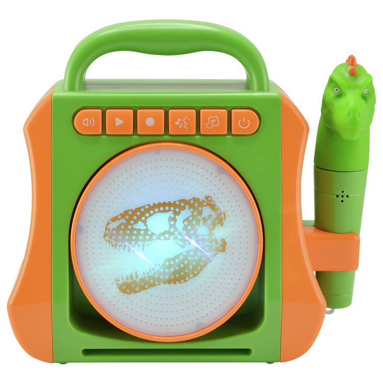 Chad Valley Sing Along Dino Boombox toy, imported from the UK