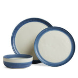 Argos Habitat Artisan Stripe 12 Piece Dinner Set - Blue- Buy online at McGrocer