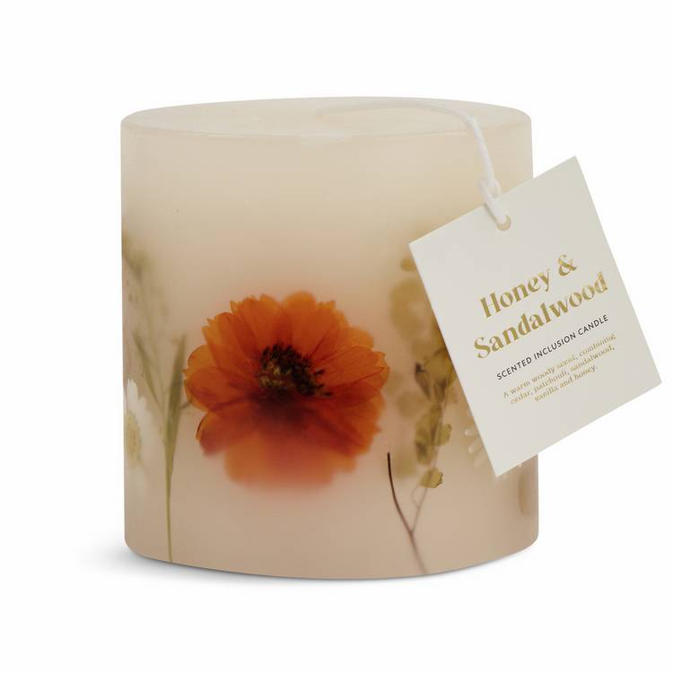 Argos Home Honey Sandalwood candle 10cm, imported from the UK