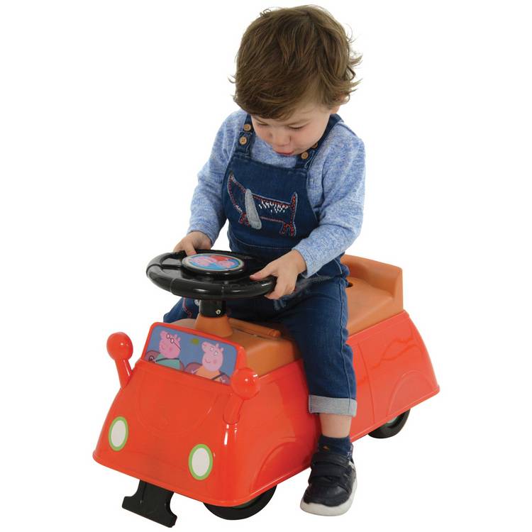 Peppa Pig ride-on toy car red 29cm, imported from the UK