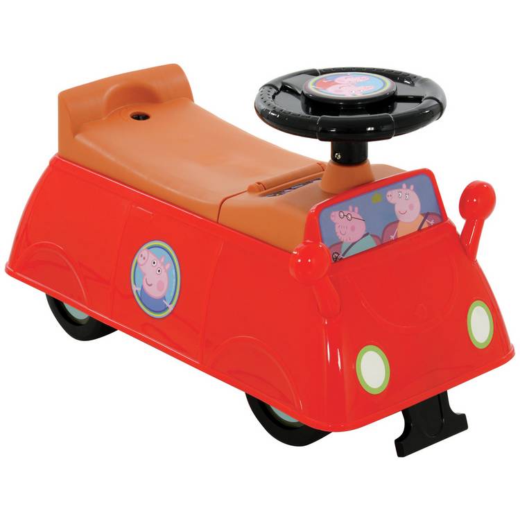 Peppa Pig ride-on toy car red 29cm, imported from the UK