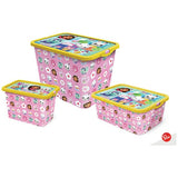 Spin Master Gabby's Dollhouse storage boxes 3 pink - British product