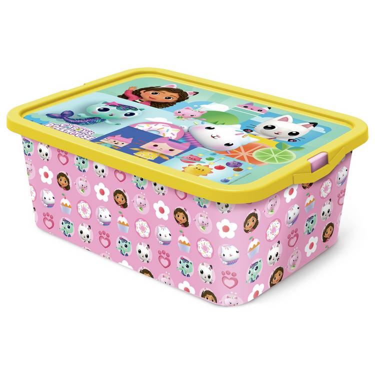 Spin Master Gabby's Dollhouse storage boxes 3 pink - British product