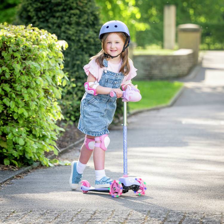 Evo unicorn three-wheel scooter purple - British brand