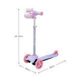 Evo unicorn three-wheel scooter purple - British brand
