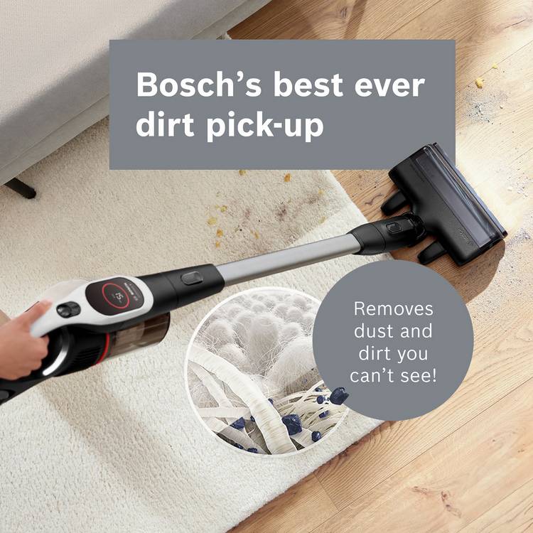 Bosch Unlimited 9 cordless vacuum MicroClean (British brand)