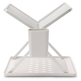 Brabantia sink side foldable dish rack in light grey, UK version