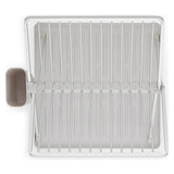 Brabantia sink side foldable dish rack in light grey, UK version