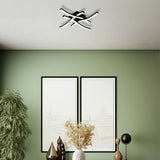 Argos EGLO Cabezas-E Cross Steel LED Flush Ceiling Light Black 40cm- Buy online at McGrocer