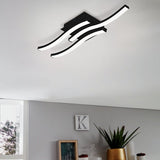 EGLO Wave ceiling light black 11cm - British product