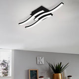 Argos EGLO Cabezas-E Wave Steel LED Flush Ceiling Light Black- Buy online at McGrocer