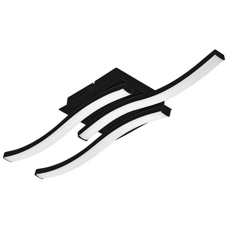 EGLO Wave ceiling light black 11cm - British product