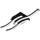 EGLO Wave ceiling light black 11cm - British product