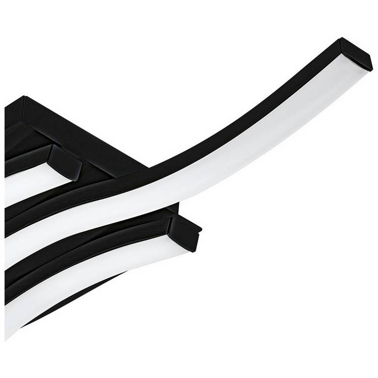 EGLO Wave ceiling light black 11cm - British product