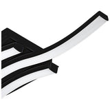 EGLO Wave ceiling light black 11cm - British product