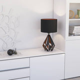 Argos EGLO Carlton 5 Steel Table Lamp - Black & Copper- Buy online at McGrocer